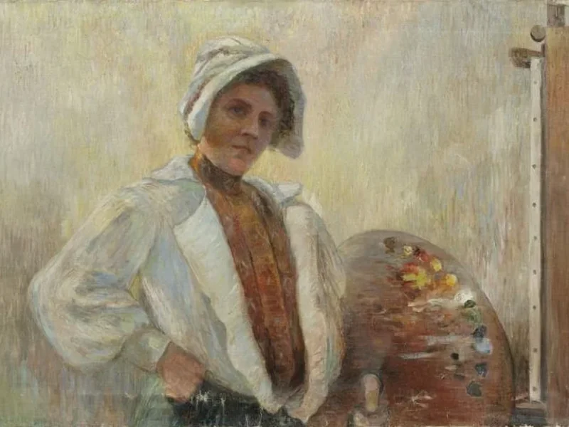 1857-Agathe von Schwabenau - Autoritratto